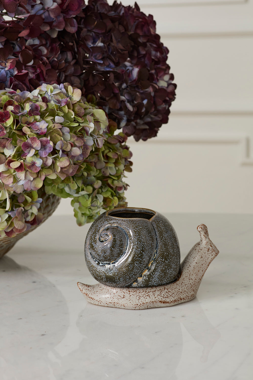 Snail Pot with Saucer