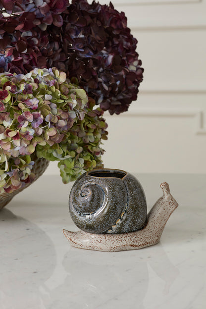 Snail Pot with Saucer