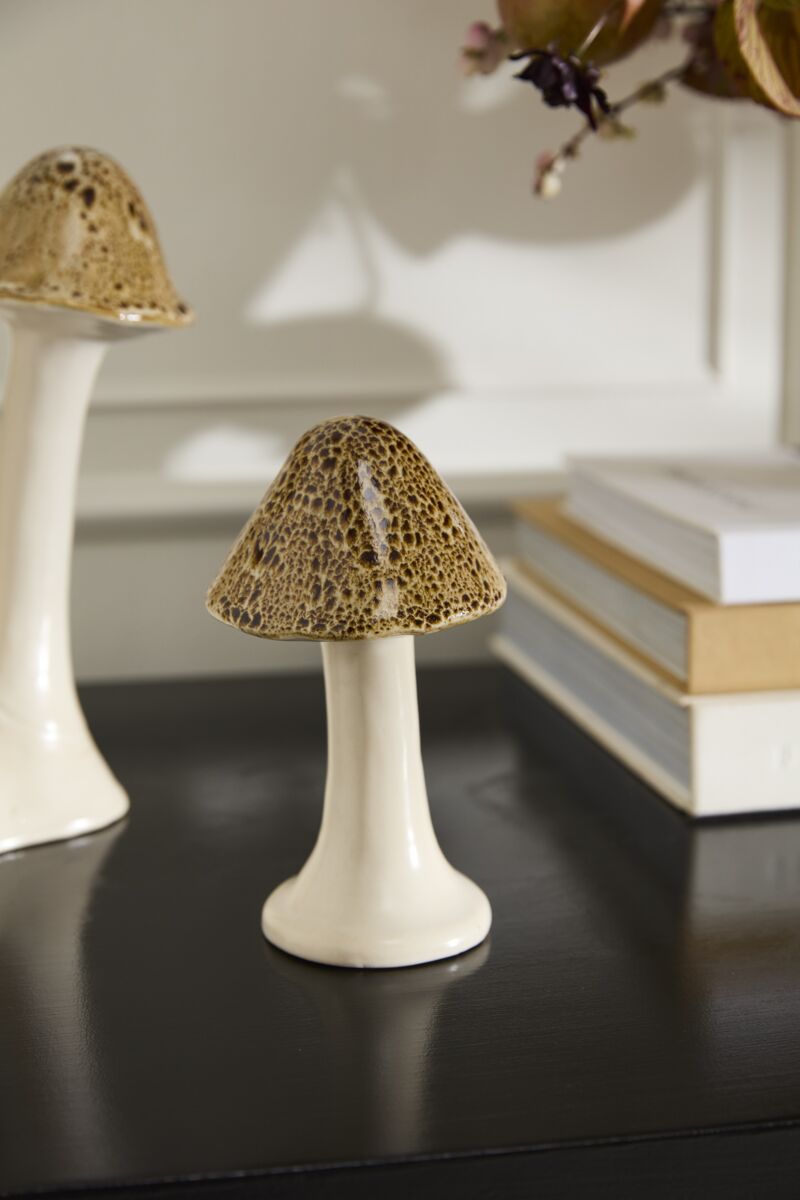 Speckled Mushroom Figurine