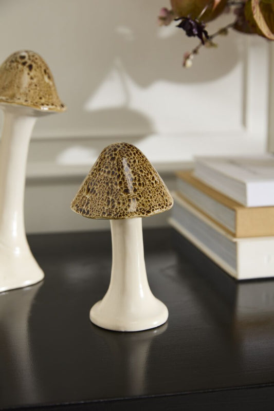 Speckled Mushroom Figurine