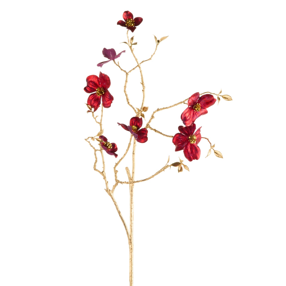 Burgundy Dogwood Spray