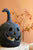 Large Black Clay Jack-O-Lantern