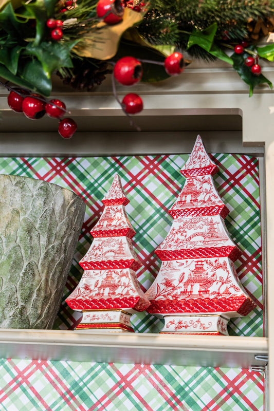 Red Chinoiserie Tree