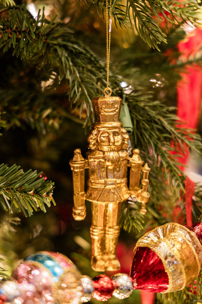 Gold Nutcracker Ornament