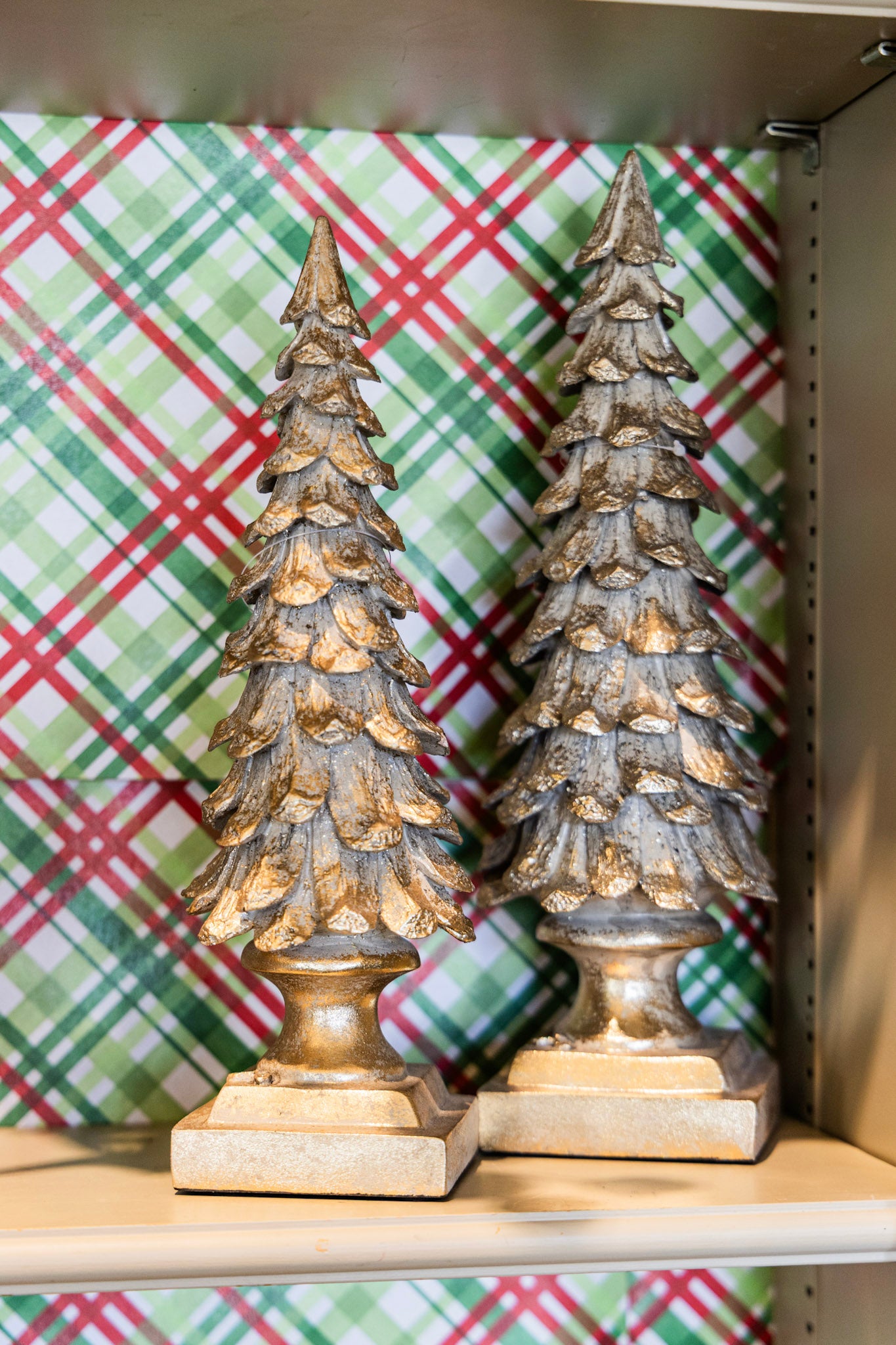 Antique Gold Trees S/2