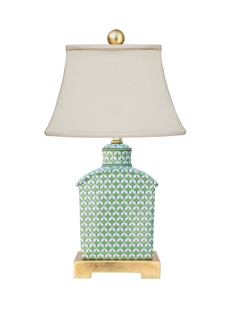 Green Fish scale Tea Candy Jar Lamp