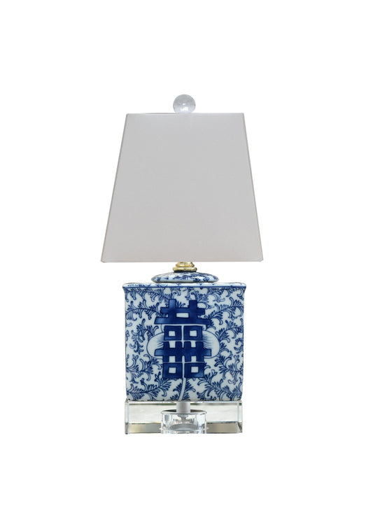 Double Happiness Square Mini Jar Lamp