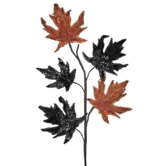 Glitter Maple Leaf Spray