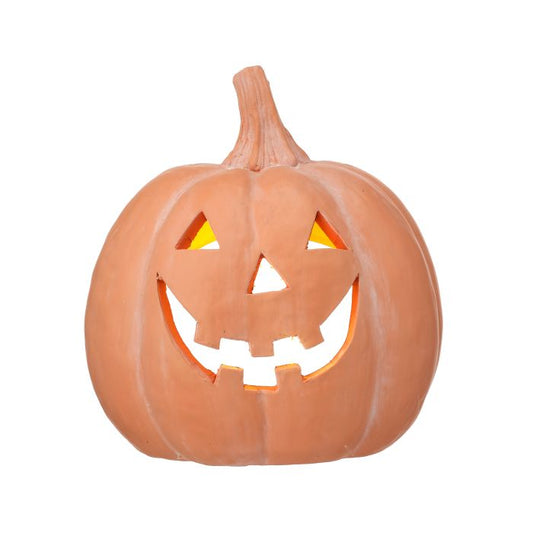 Terra Cotta Pumpkin- 7.5"