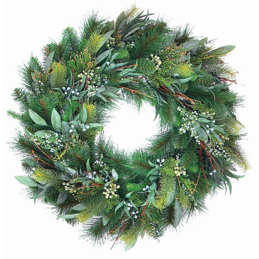 Seeded Eucalyptus Pine Wreath