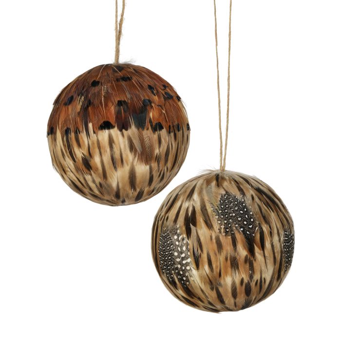 Feather Ball Ornament