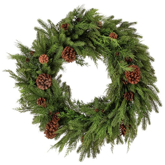 Natural Touch Mixed Evergreen Wreath