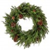 30" NATURAL TOUCH MIX EVERGREEN WREATH