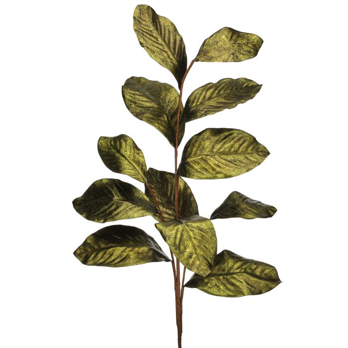 Gilded Magnolia Leaf Spray