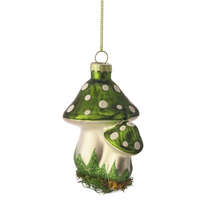 Polka Dot Mushroom Ornament