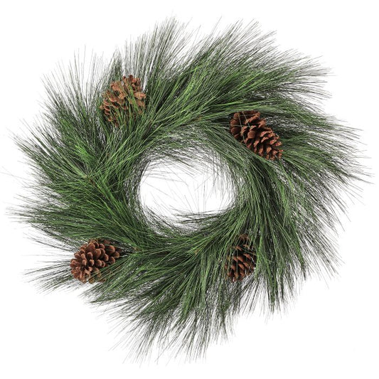 Horsetail Pine Wreath with Pinecones