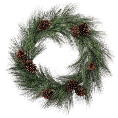 Horsetail Pine Wreath with Pinecones