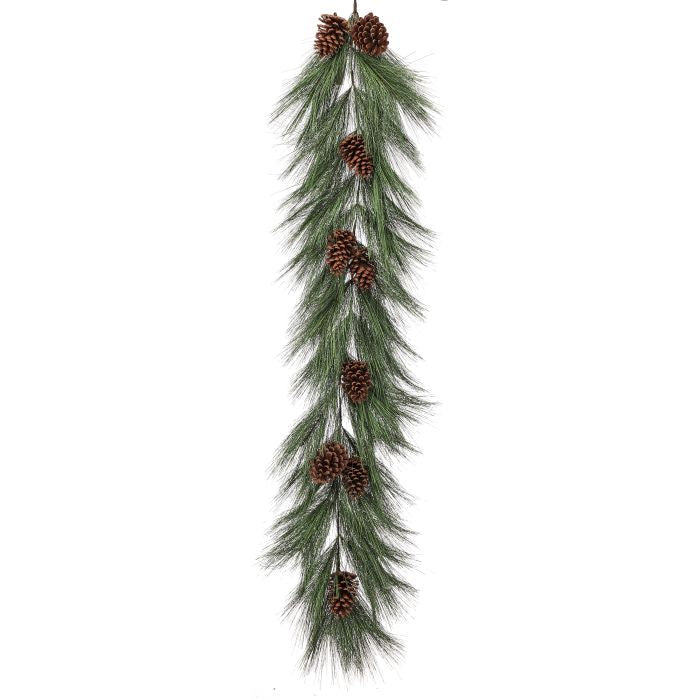 Horsetail Pine Garland with Pinecones