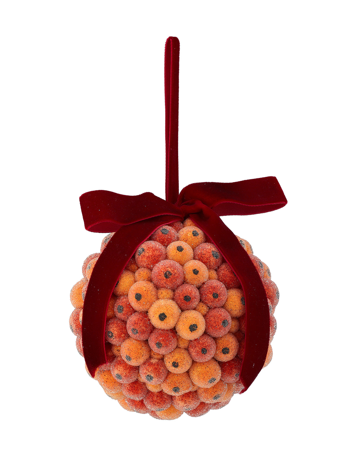 Beaded Berry Ball Ornament