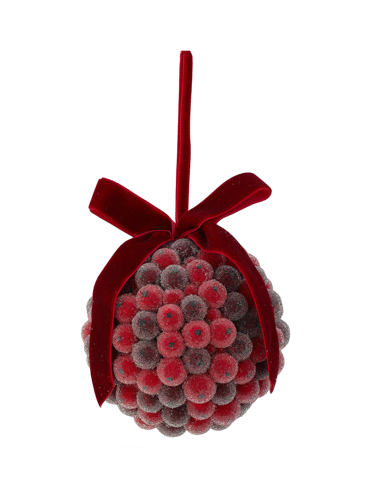 Beaded Berry Ball Ornament