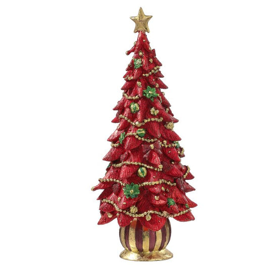 Red Merry Decor Cone Tree