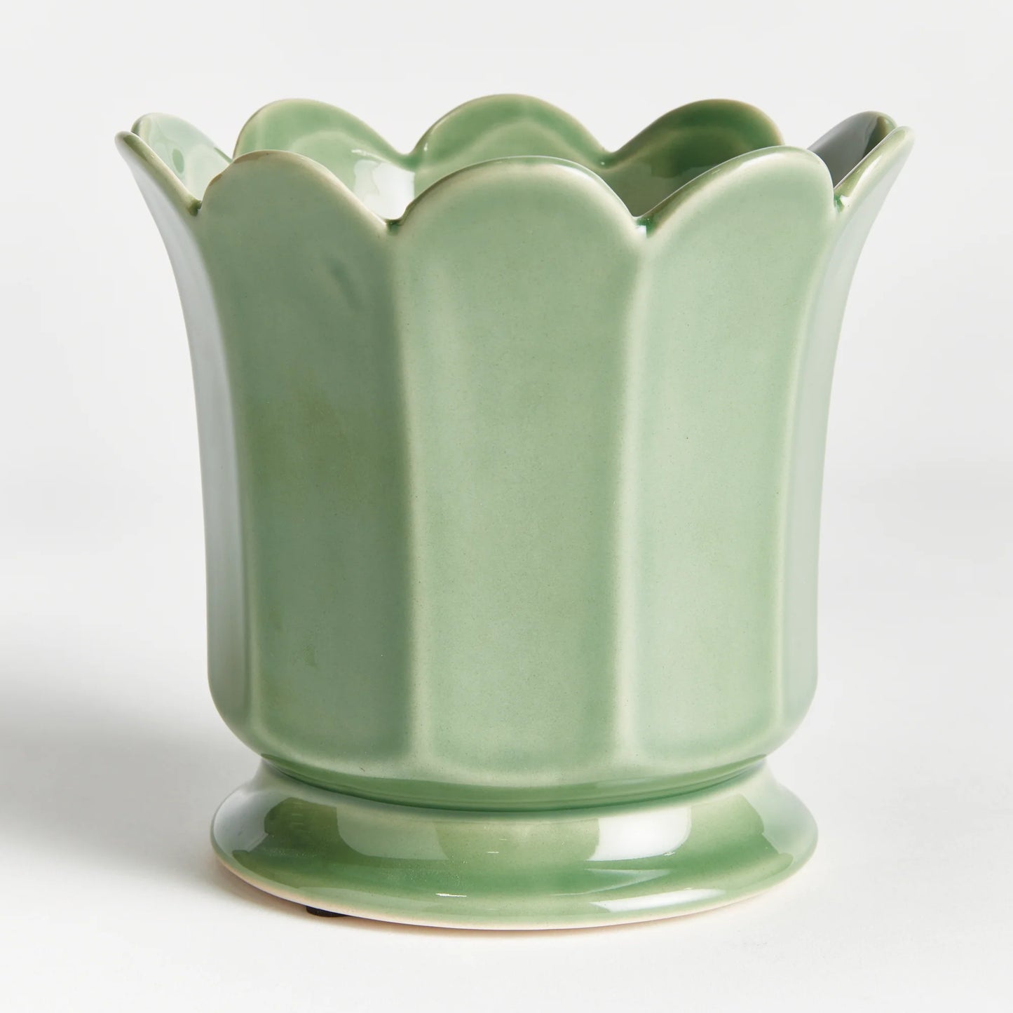 Green Maline Footed Pot