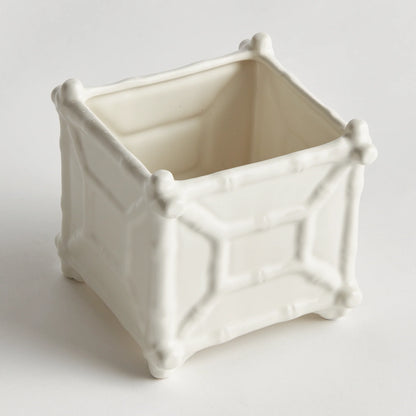 Chinoiserie Square Cachepot