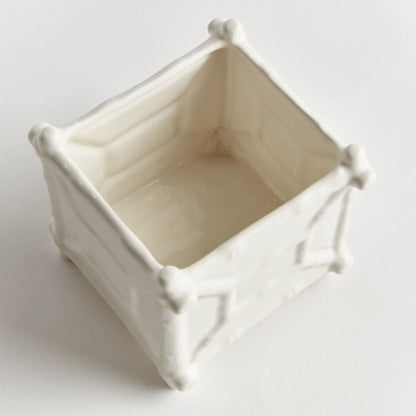 Chinoiserie Square Cachepot