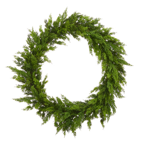 Fresh Green Cedar Wreath