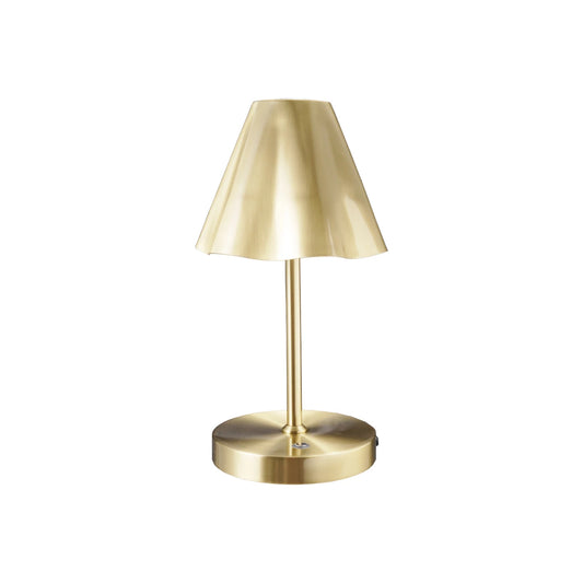 Gold Ruffle Touch Lamp