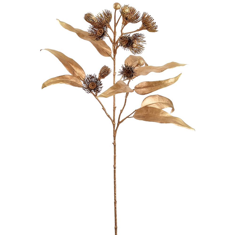 Metallic Blooming Eucalyptus Spray