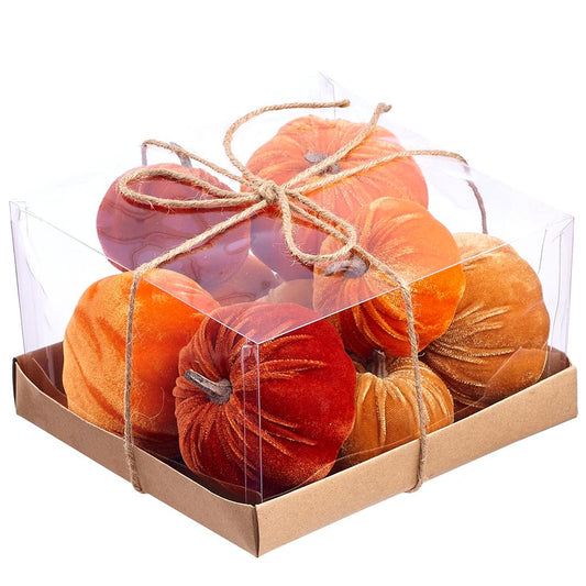 Box of Velvet Pumpkins