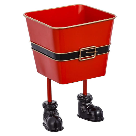 Metal Santa Planter