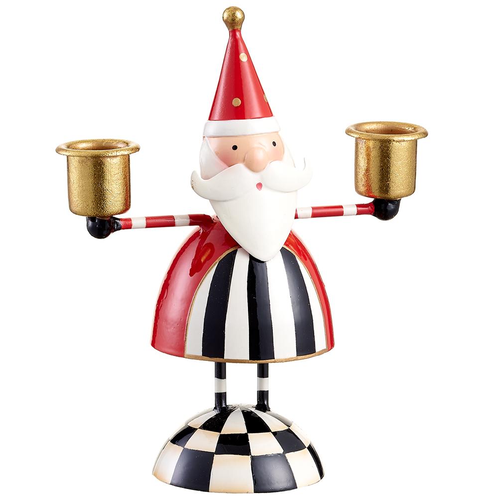 Santa Taper Candle Holder