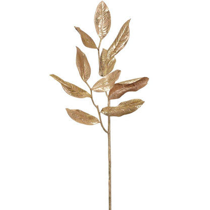 Gold Magnolia Leaf Spray