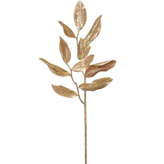 Gold Magnolia Leaf Spray