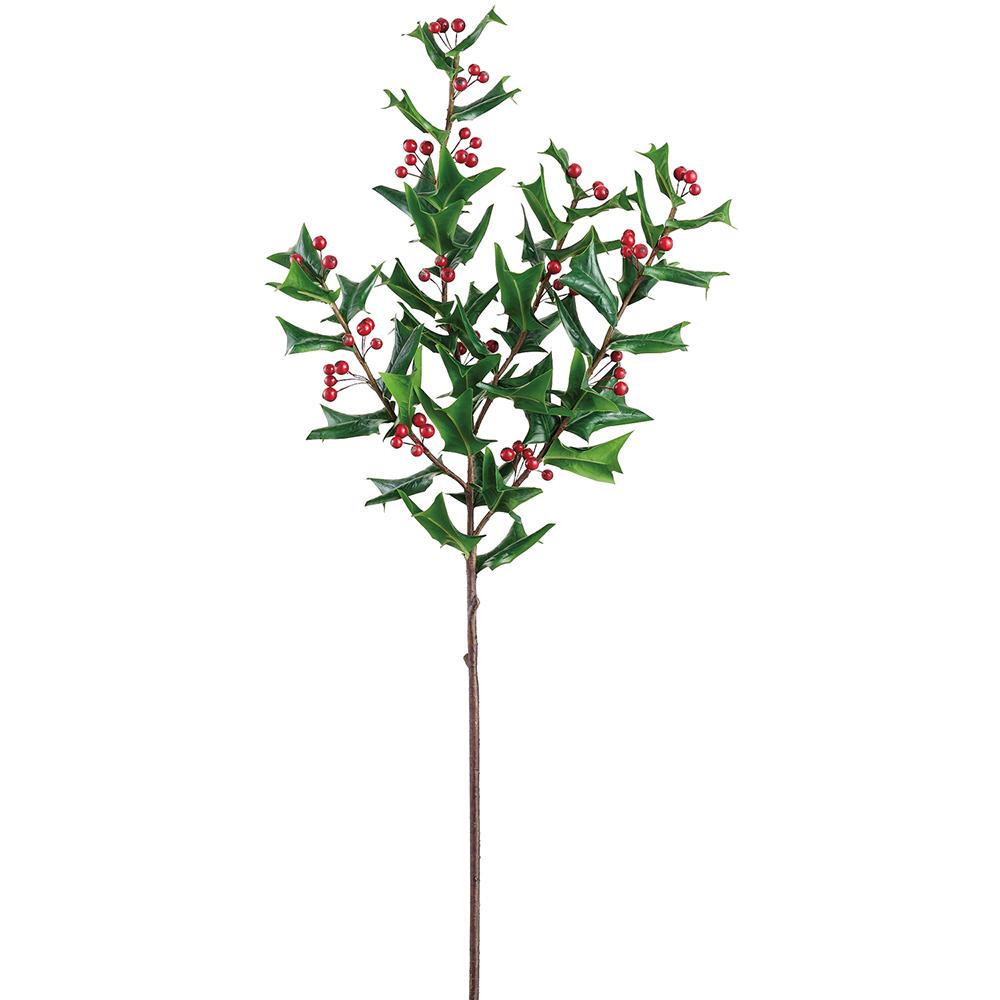 Holly Spray with Red Berries
