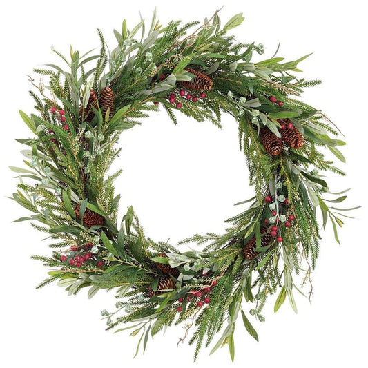 Pine, Berry and Eucalyptus Wreath