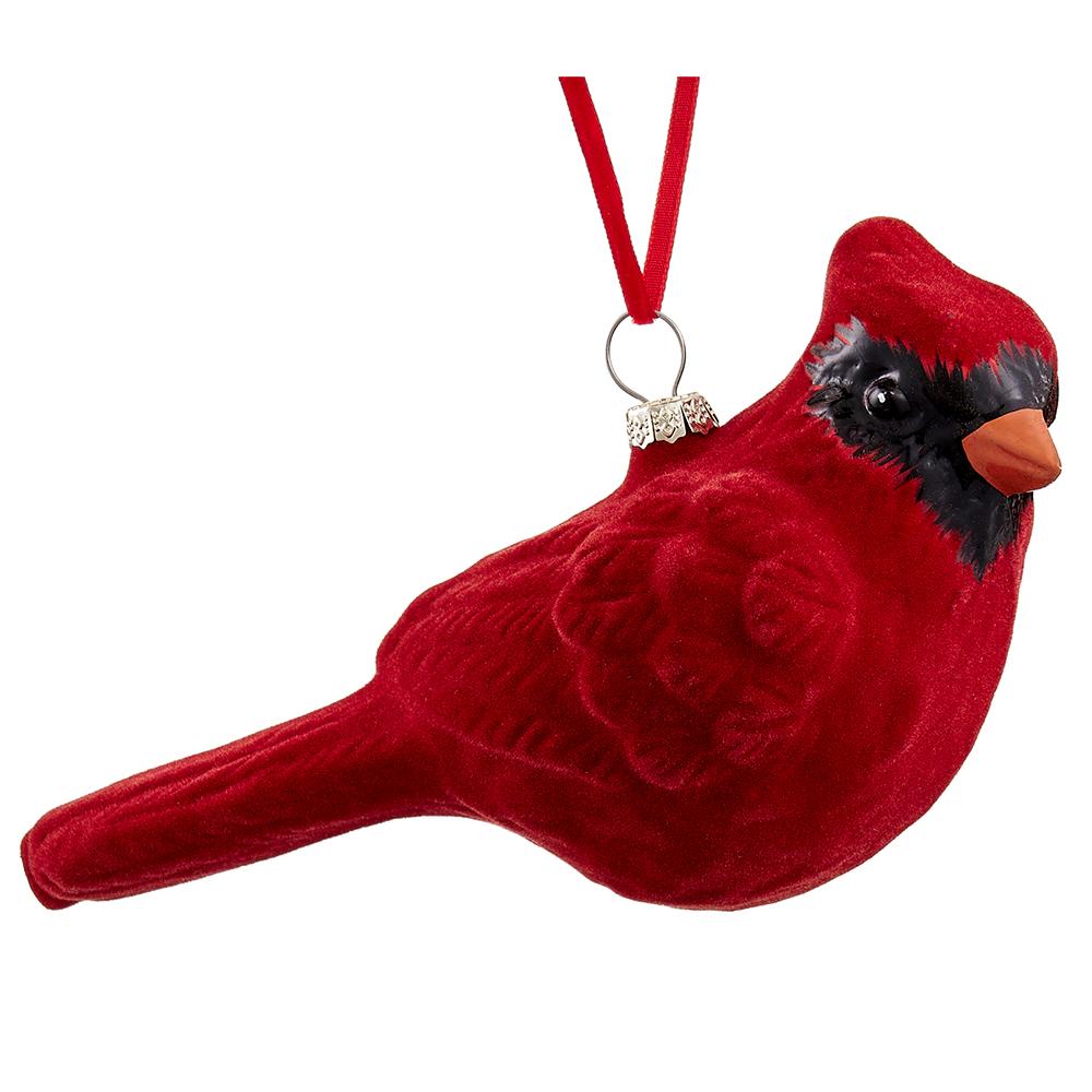 Glass Cardinal Ornament