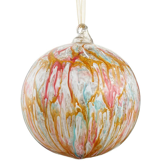 Mixed Color Glass Ball Ornament
