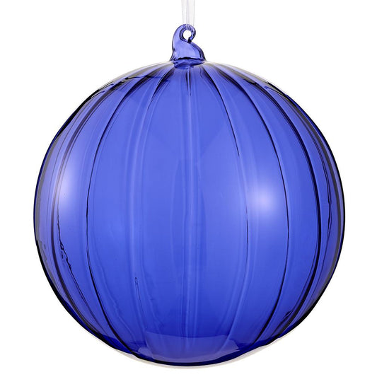 Blue Glass Ball Ornament