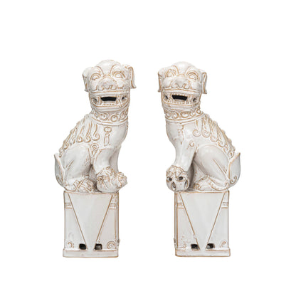 Foo Dog Décor/Bookends, Set of 2