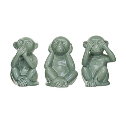 Hear/Speak/See No Evil Monkey