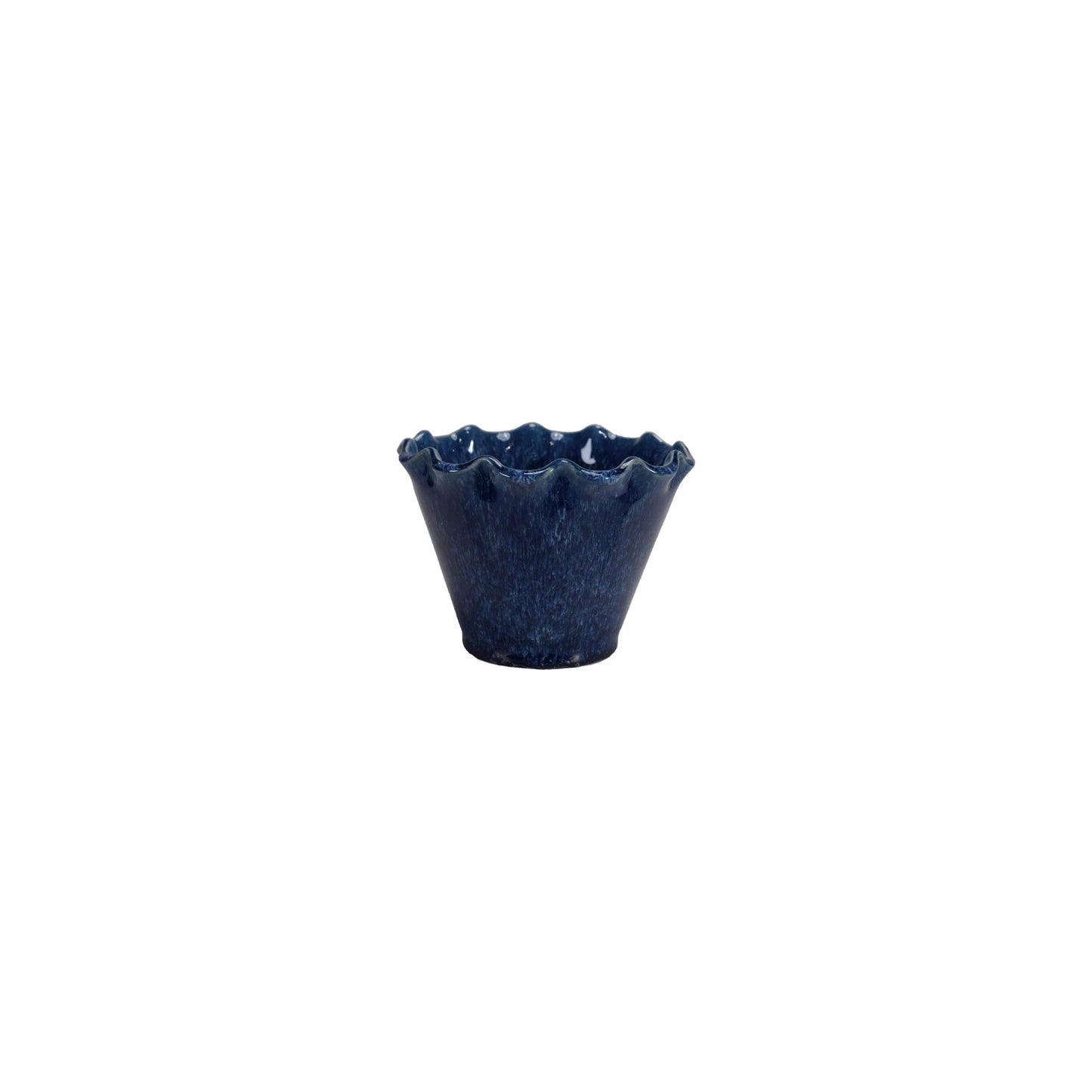 3" Blue Stoneware Planter