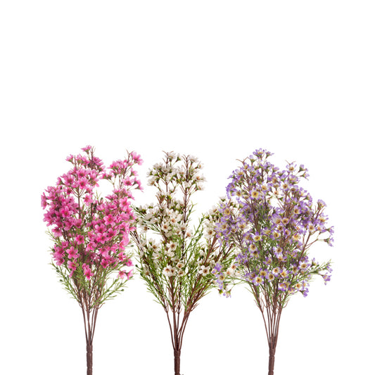 Assorted Colored Silk Wax Flower