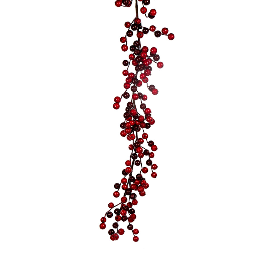 6ft Red Berry Red Garland
