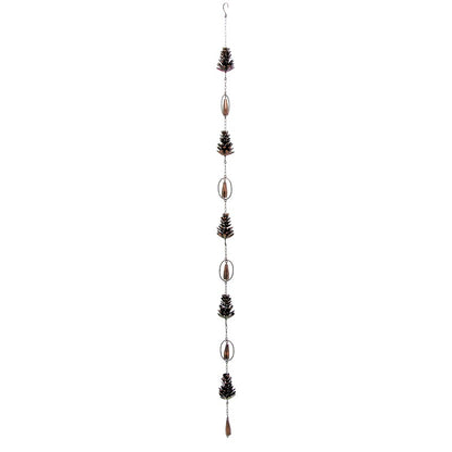 Antique Bronze Hanging Pinecone Rain Chain