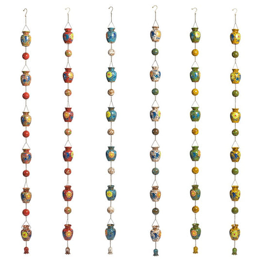 Hand Painted Porcelain Rain Chain