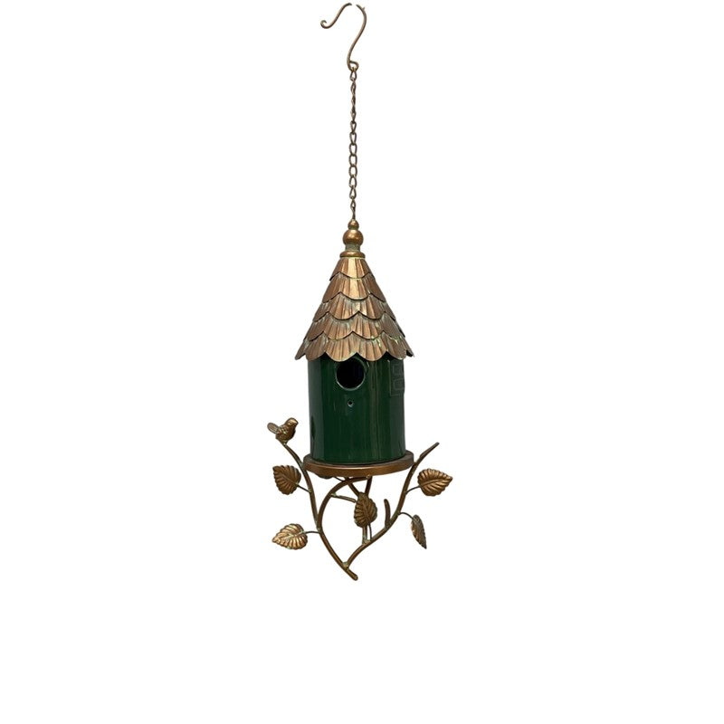 Dark Green Hanging Birdhouse